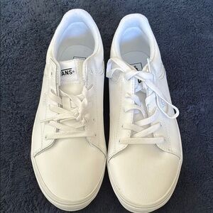 Vans White Canvas Sneakers Classic Low-Top